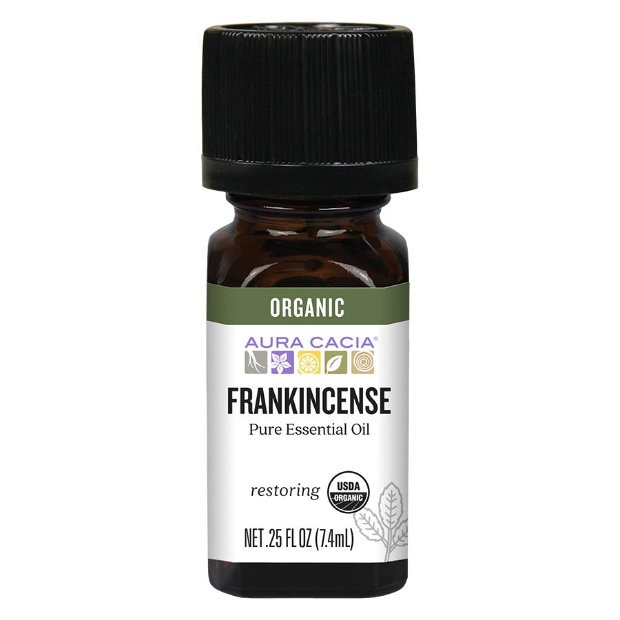 Aura Cacia - Organic Frankincense Essential Oil (0.25 oz.)