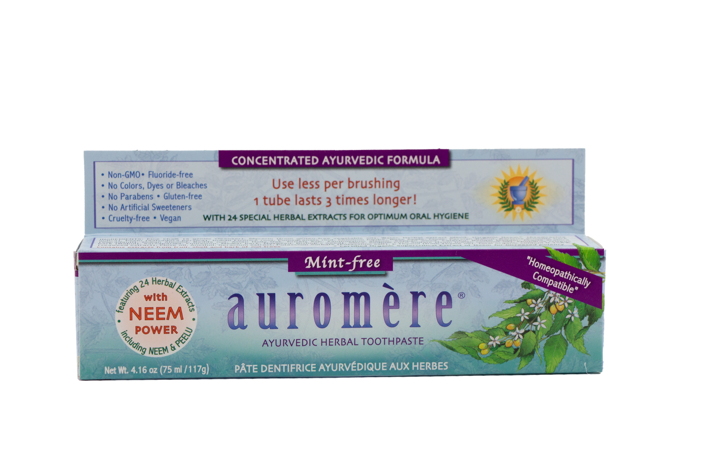 Auromere- Ayurvedic Herbal Toothpaste Mint-Free