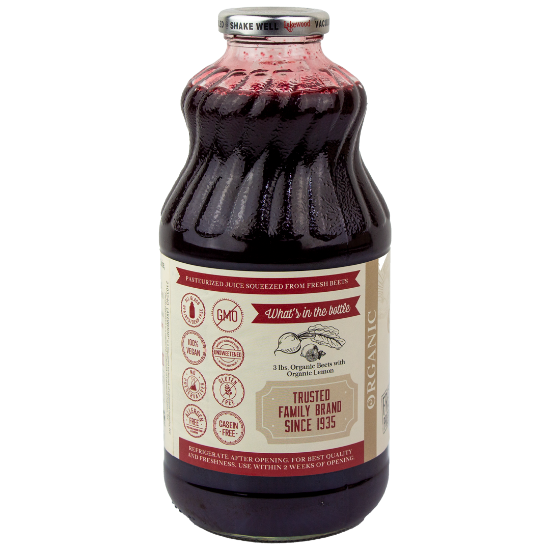 Lakewood - Organic Pure Beet Juice 32 oz. (Store Pick-Up Only)
