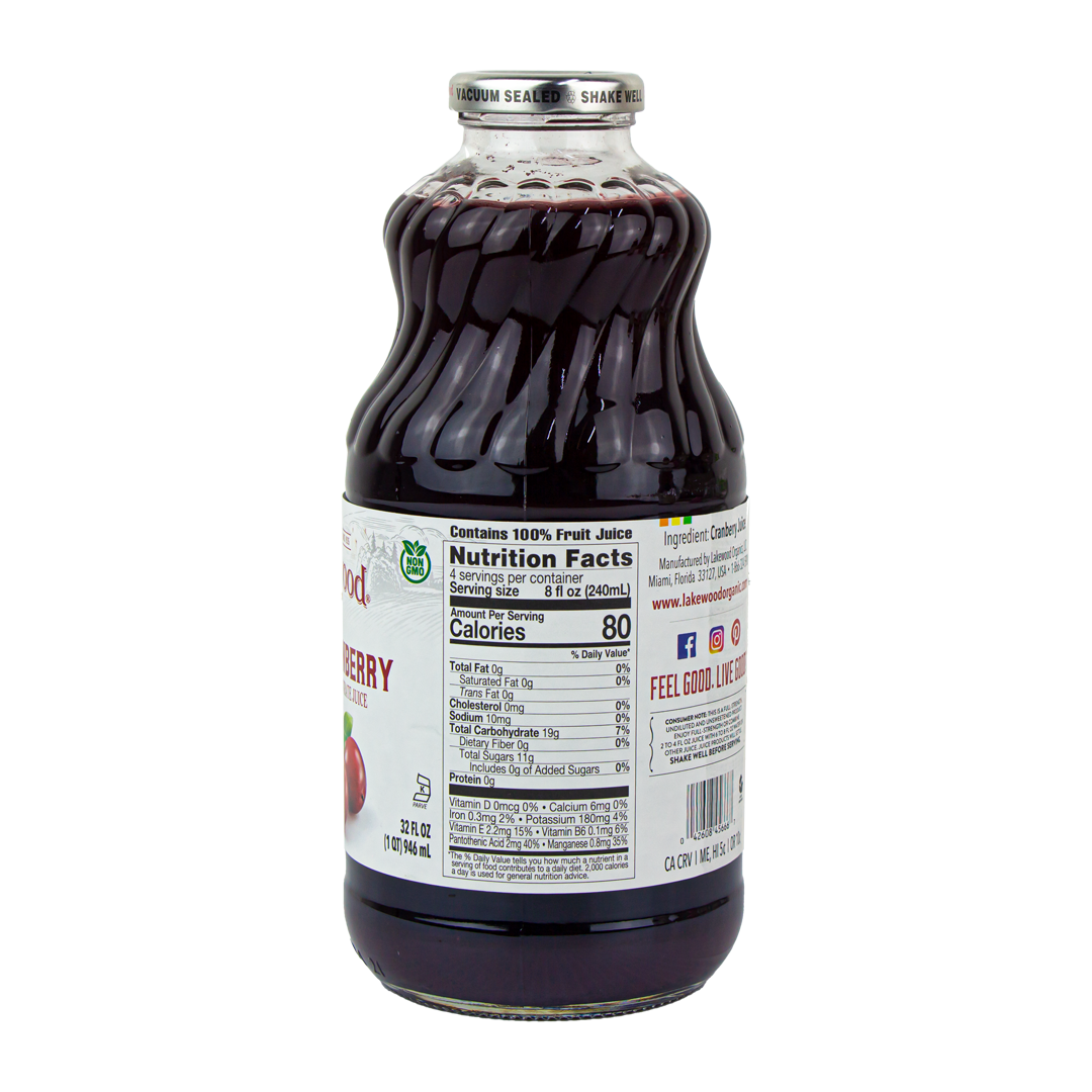 Lakewood Pure Cranberry Juice 32 oz (In Store Pick-Up Only)