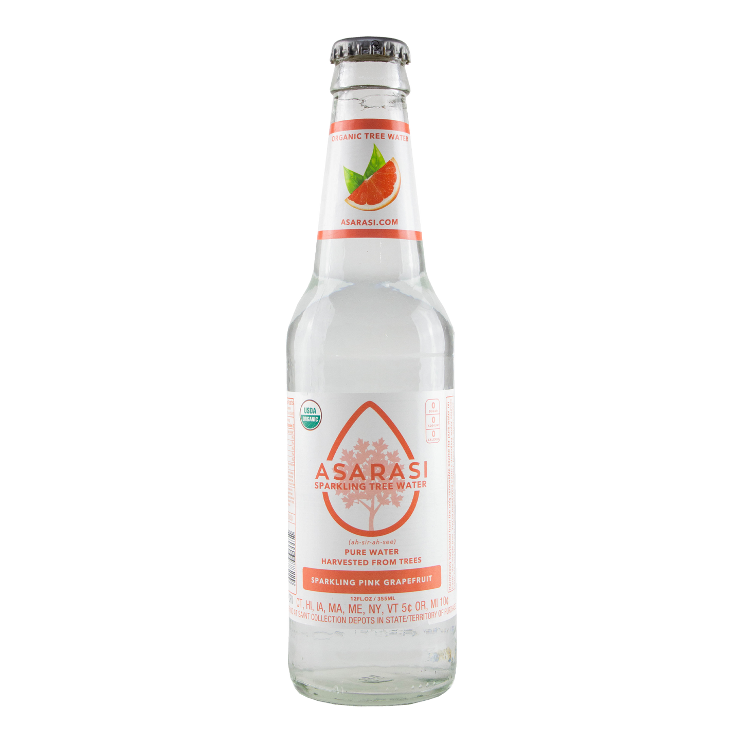 Asarasi - Sparkling Pink Grapefruit Tree Water (Store Pick-Up Only)