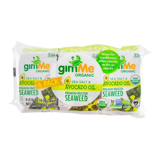 Gimme Organic - Sea Salt & Avocado Oil Seaweed (6 pack)