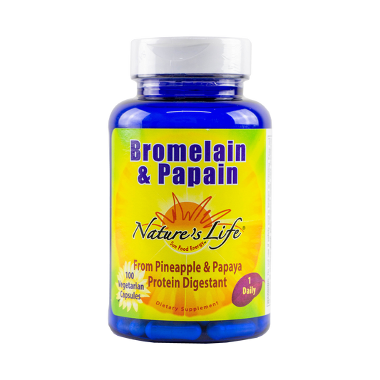 Nature's Life - Bromelain & Papain - 100 Vegetarian Capsules