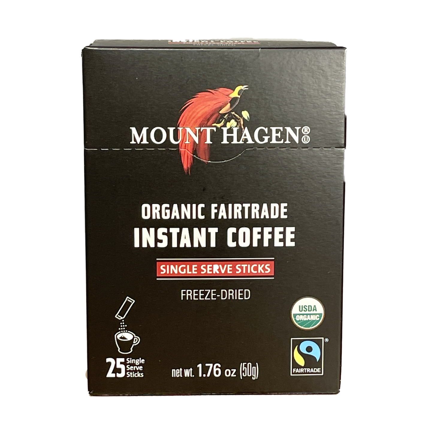 Mount Hagen - Instant Organic Trade Coffee - Single Serve Sticks (1.76 oz)
