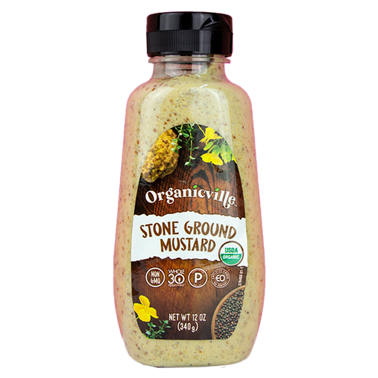 OrganicVille Stone Ground Mustard (12 oz)