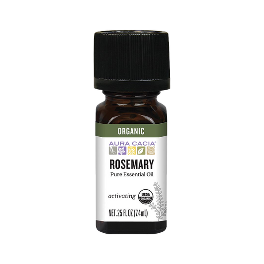 Aura Cacia - Organic Rosemary Essential Oil (0.25 oz)