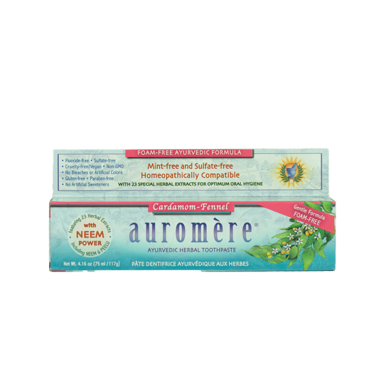 Auromere - Cardamon-Fennel Ayurvedic Toothpaste