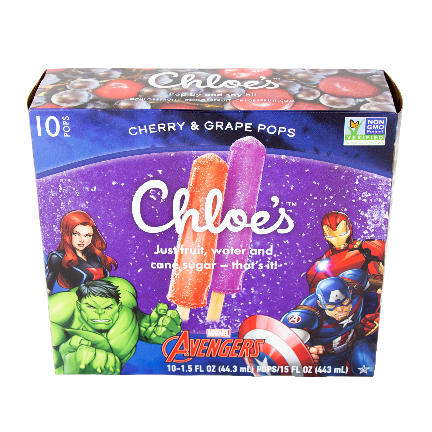 Chloe's - Cherry & Grape Fruit Pops (Store Pick-Up Only)