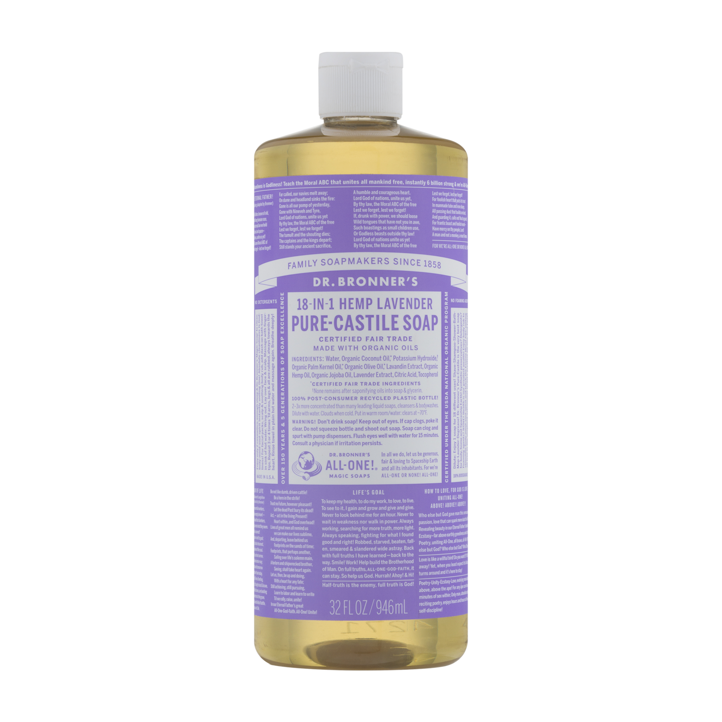 Dr. Bronner's - 18 in 1 Hemp Lavender - (32 oz)