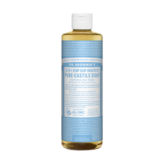 Dr. Bronner's - 18 in 1 Hemp Baby Unscented Soap - (16 oz)