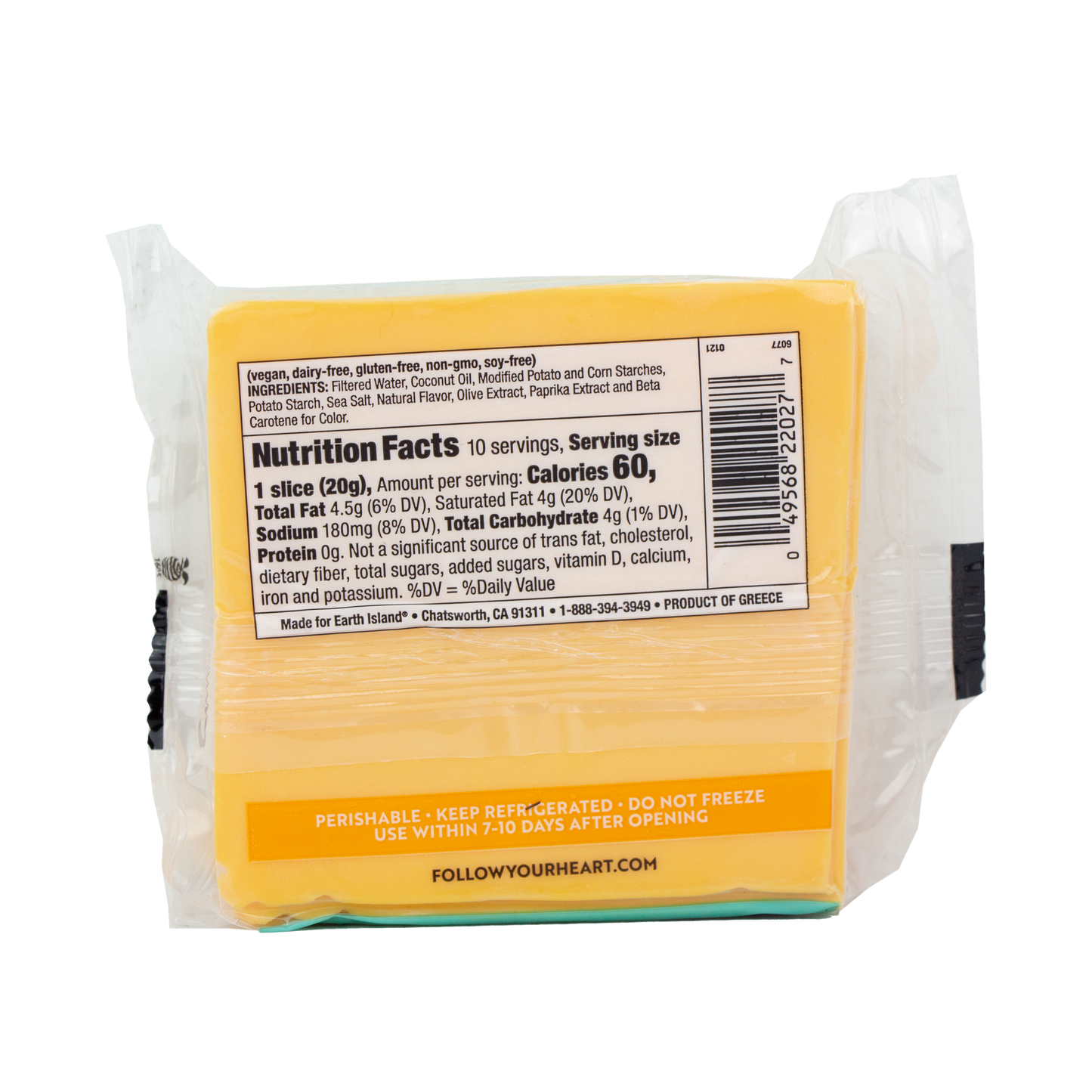 Follow Your Heart - Vegan Cheese American Slices (Pick-Up Store Only)