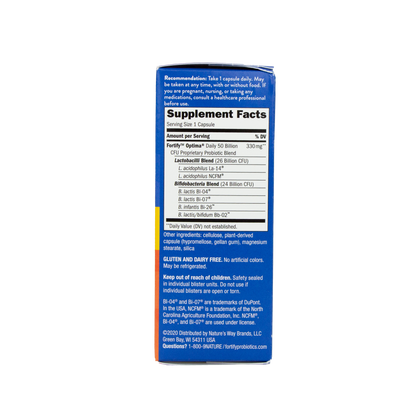 Nature's Way - Fortify Optima Daily Probiotic - 50 Billion