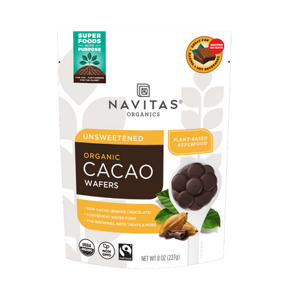 Nativas Organics - Unsweetened Organic Cacao Wafers