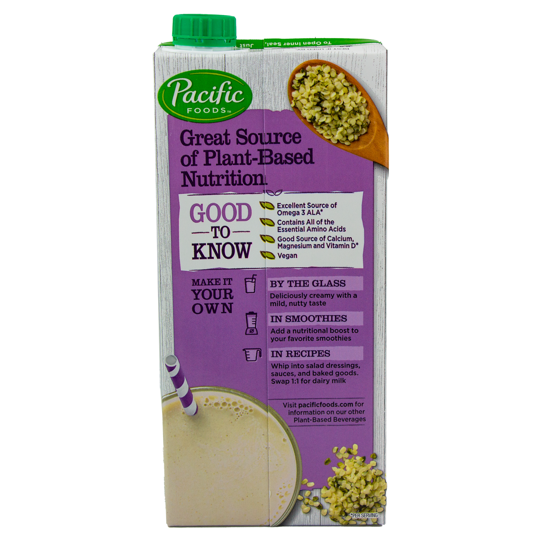 Pacific Foods - Hemp Milk - Original Unsweetened (32 oz)