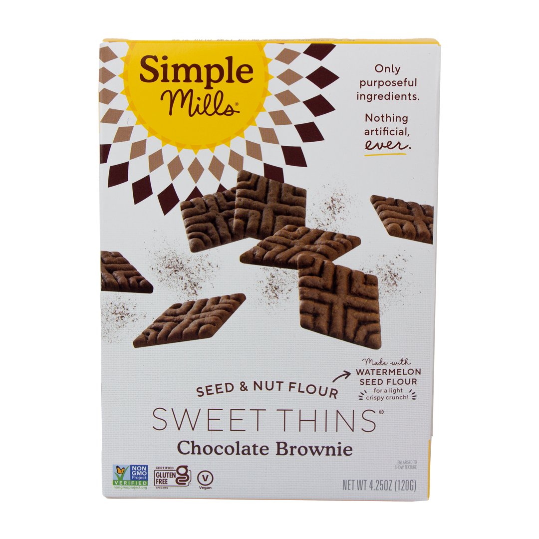 Simple Mills - Sweet Thins Chocolate Brownie
