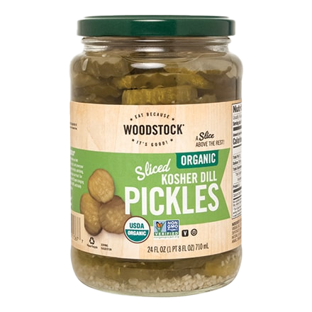 Woodstock - Organic Sliced Kosher Dill Pickles (In Store Pick-Up Only)